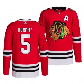 Chicago Blackhawks tröja Connor Murphy 5 Adidas Röd Authentic - NHL Tröjor Herr